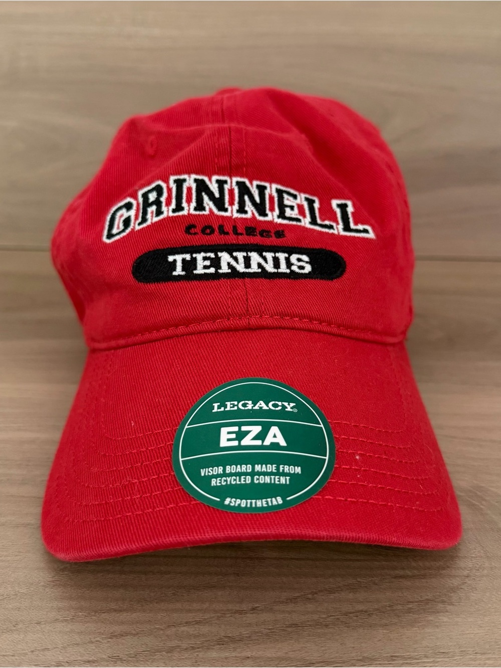 Legacy Grinnell College Golf Hat Adjustable Red Embroidered NCAA Strapback Cap
